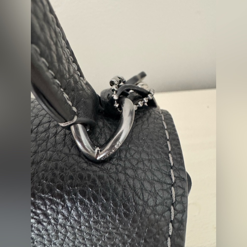 Brand new Authentic Coach Emory bag Black Pebbled Leather purse. - Picture 10 of 14